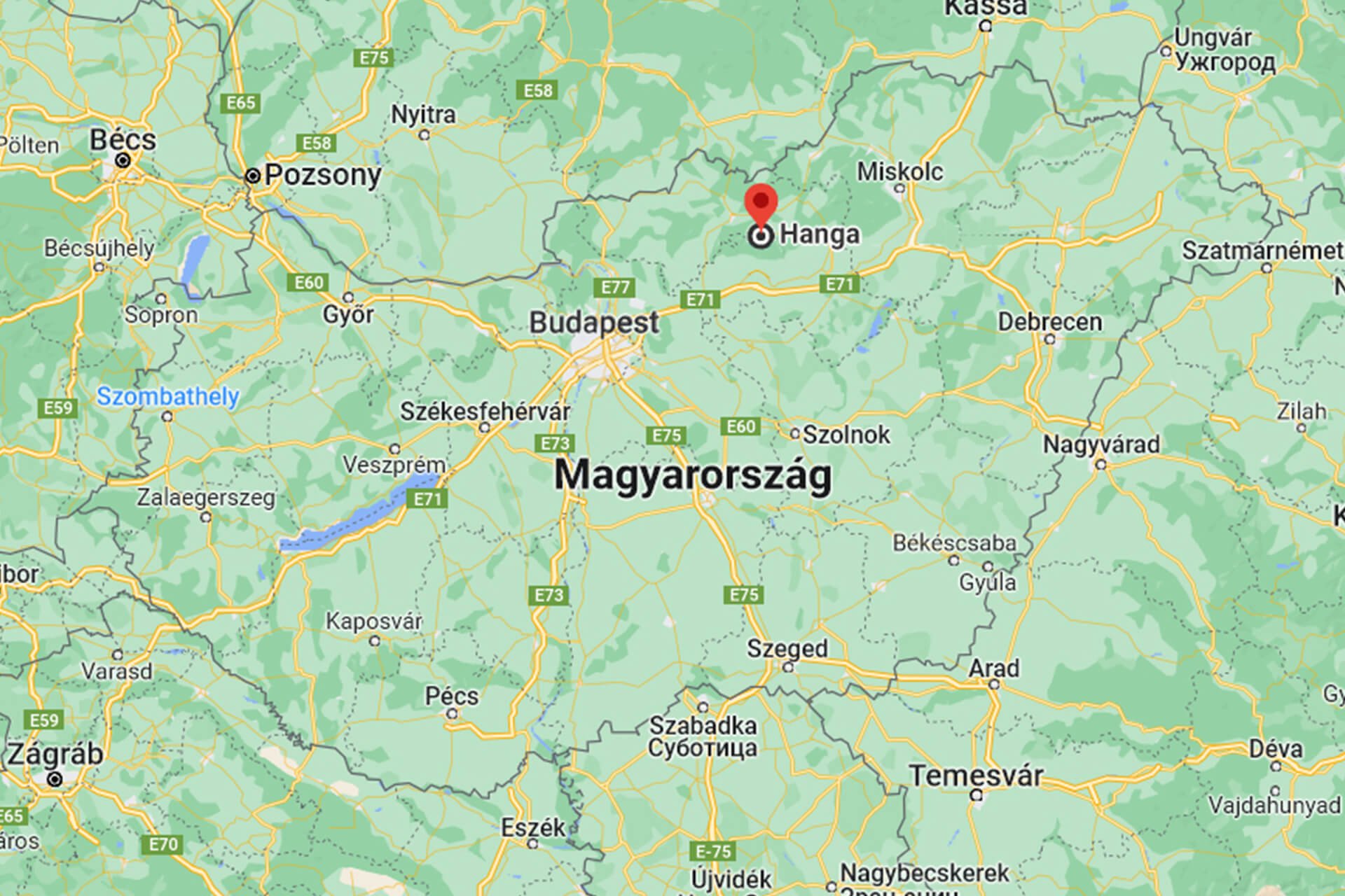 Hanga prémium rönkház Parád térkép